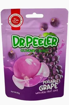 [DPHGC] Dr Peelerz Halal Grape Candy 12x65g