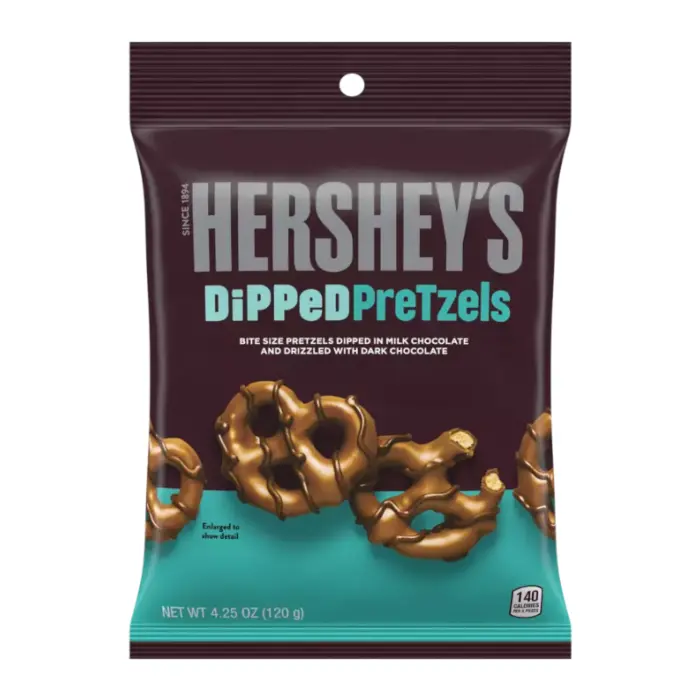 Hershey's Milk Chocolate Dipped Pretzels 12x120g