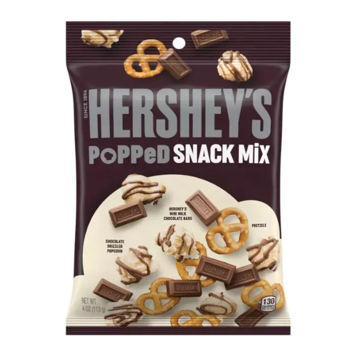 [HPSM2] Hershey's       Popped Snack Mix 12x113g
