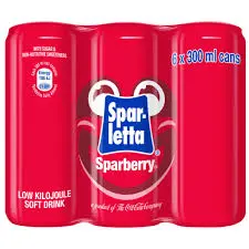 Coca Cola Spar Sparberry Soda 24x300ml Expiry 28.2.26