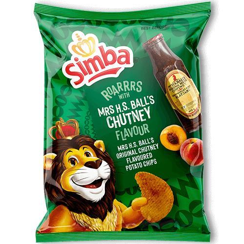 Simba Potato Chips Mrs HS Balls Chutney 48x36g