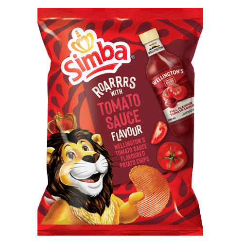 Simba Potato Chips Wellington's Tomato Flavoured 48x36g