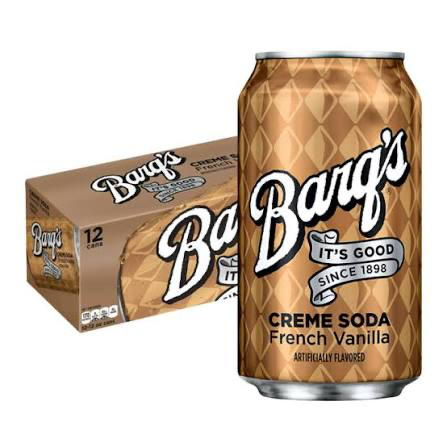 Barqs Creme Soda French Vanilla 24x355ml