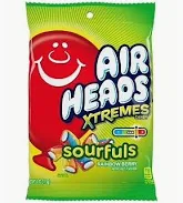 Airheads Xtremes Candy Sourfuls Rainbow Berry 12x170g