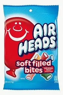 Airheads Soft Filled Bites Original Fruit 12x170g