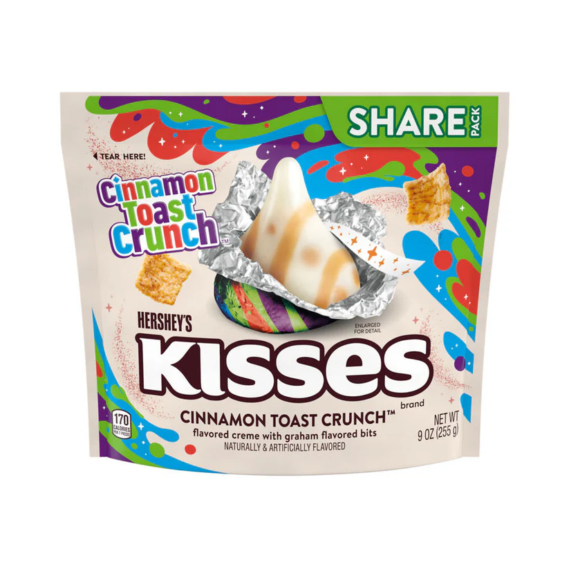 Hershey Kisses Cinnamon Toast Crunchy Share Bag 8x255g