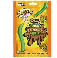 Warhead Ooze Chewy Caramel Apple Candy 12x3oz