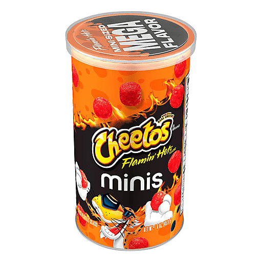 Cheetos Flamin Hot Minis Canister 12x42.5g