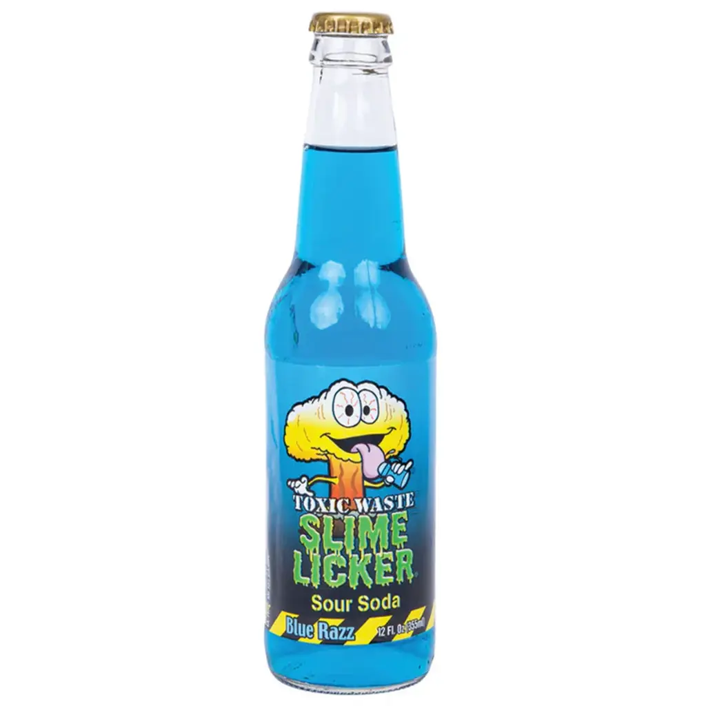 Toxic Waste Slime Licker Soda Blue Razz Sour 24x12oz