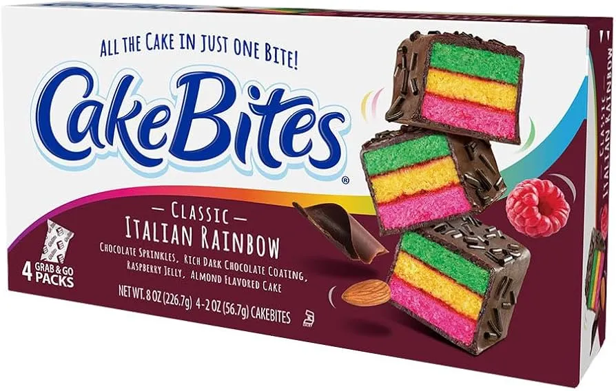 Cake Bites Classic Italian Rainbow 12x226.7g