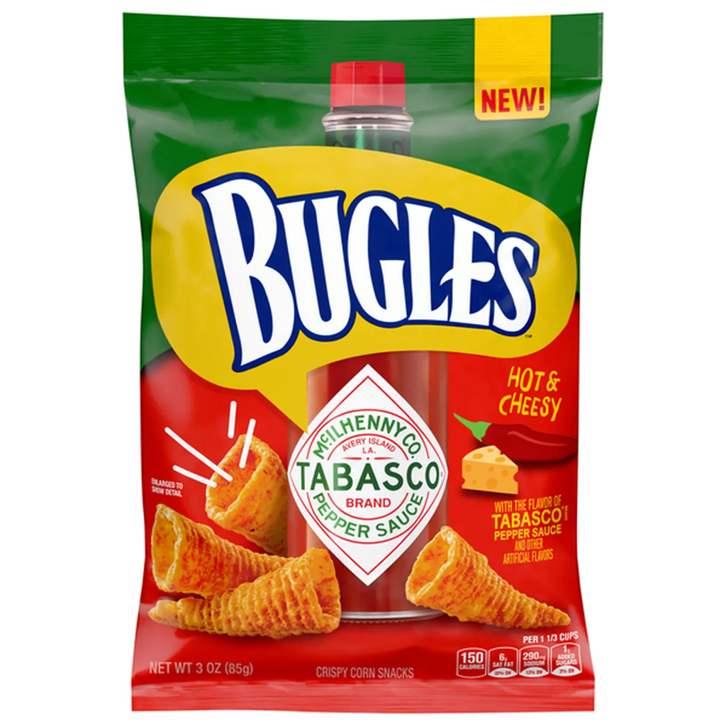 Bugles Hot & Cheesy Tobasco 6x85g