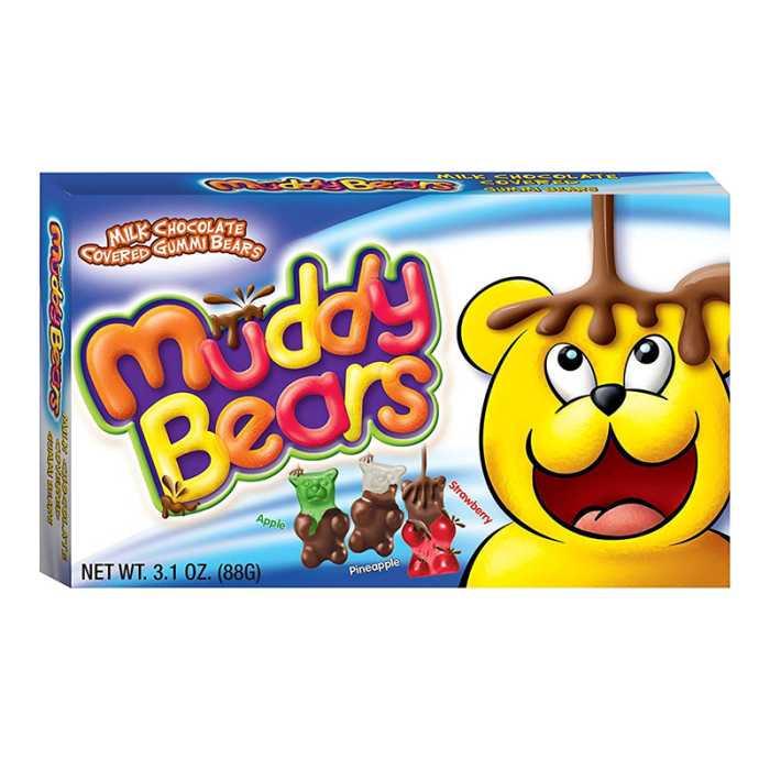 Muddy Bears Chocolate Covered Gummi Bear Theatre Box 12x88g