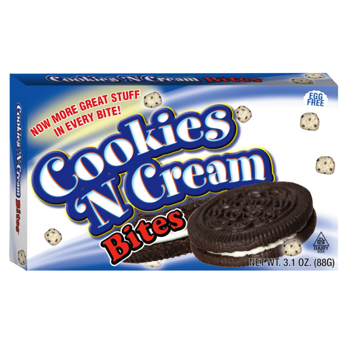 Cookie Dough Bites Cookies N Cream Theatre Box 12x88g