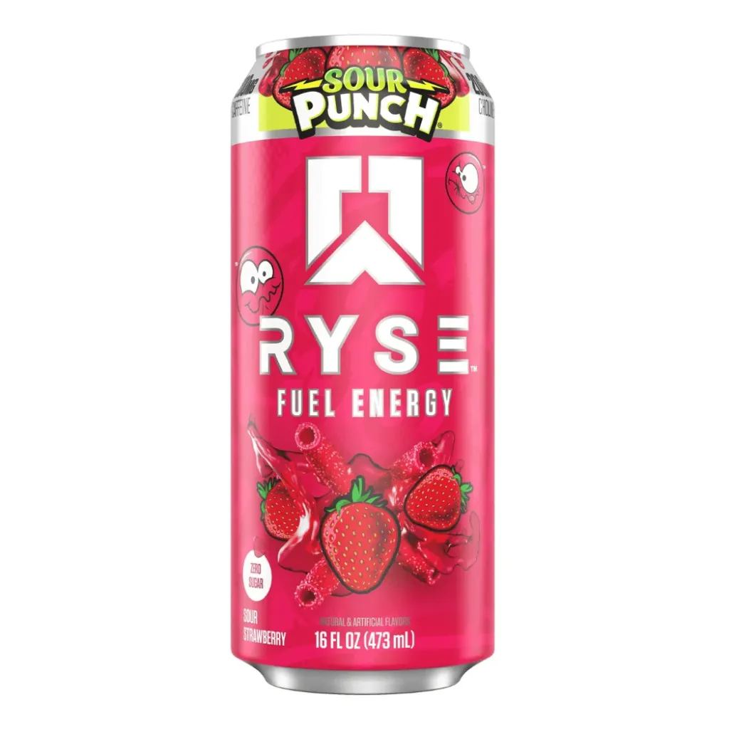 RYSE Fuel Sour Punch Strawberry 12x473ml