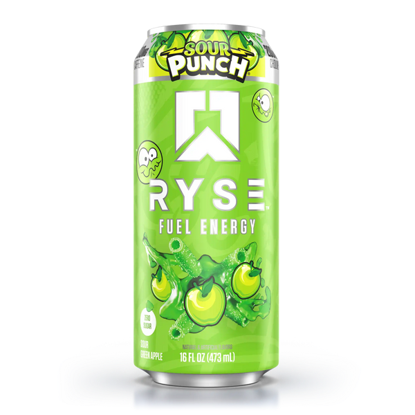 RYSE Fuel Sour Punch Green Apple 12x473ml