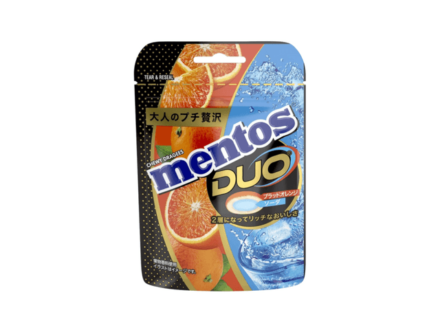Kracie Mentos DUO Blood Orange & Soda Bag 10x45g 