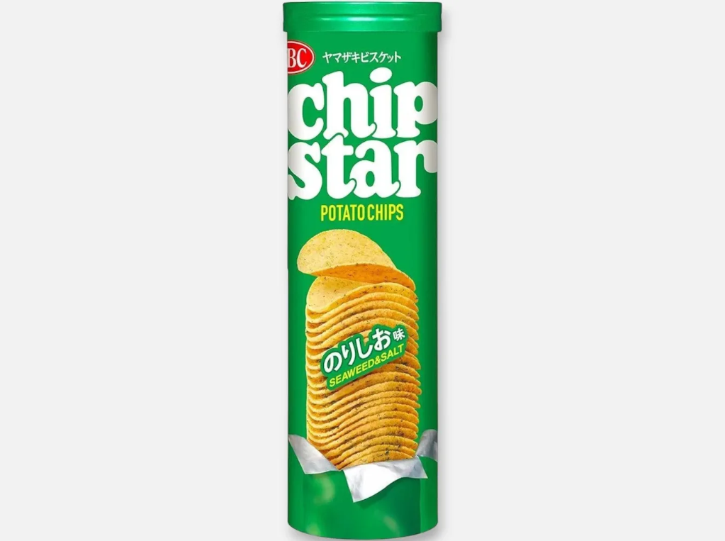 YBC Chip Star Potato Chips Seaweed & Salt 6x105g