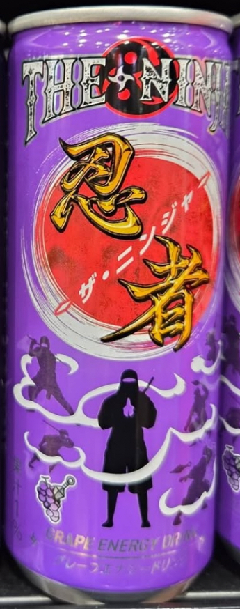Cheerio The Ninja Grape Energy Drink Cans 30x250ml