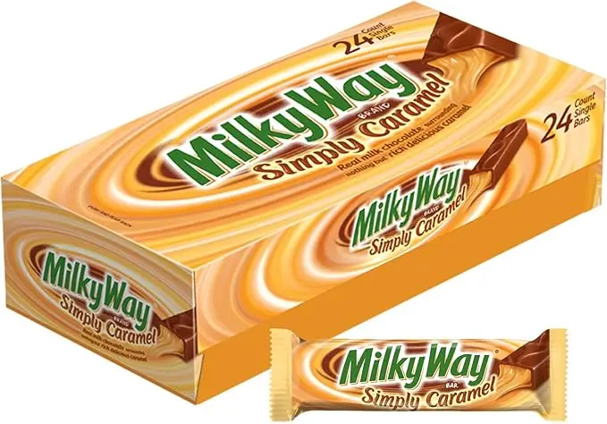 Milky Way Simply Caramel Milk Chocolate Bar 24x1.91oz