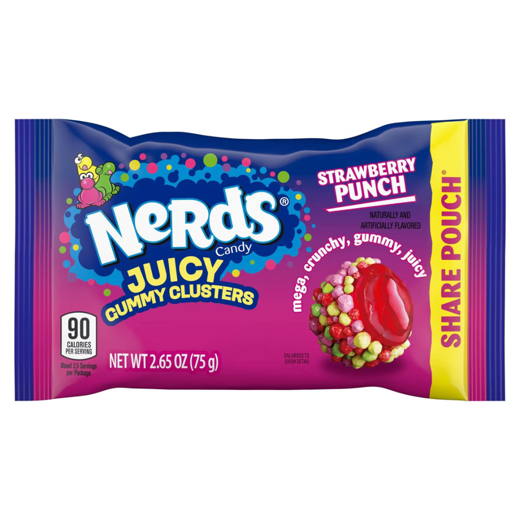 Nerds Peg Juiced Strawberry Punch Share Size 12x75g