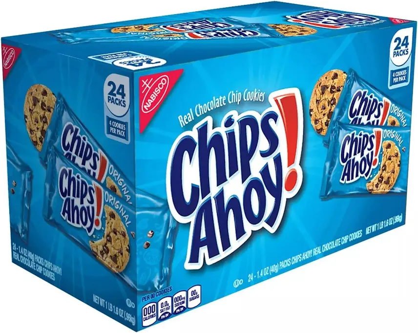 Chips Ahoy 4 Chocolate Chip Cookies 24x44g