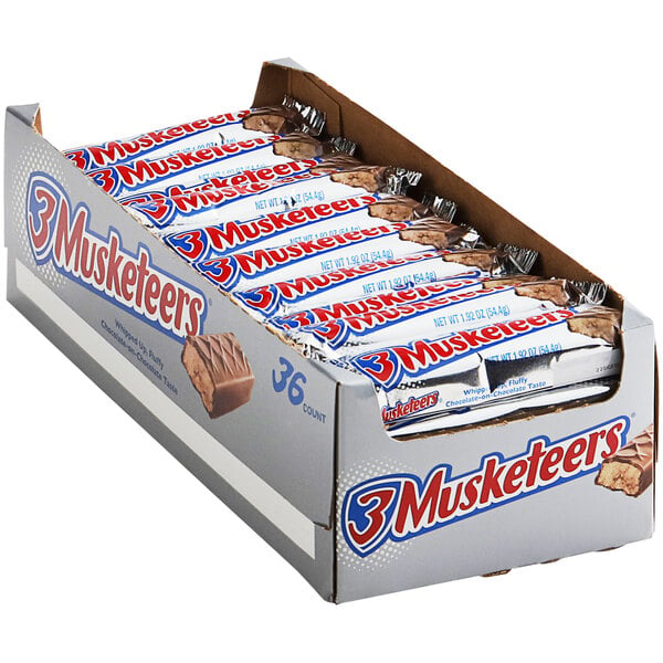 3 Musketeers Chocolate Bar 36x54.4g