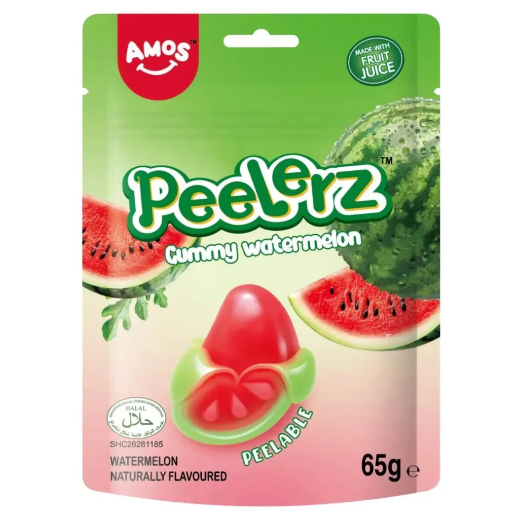 Amos Peelerz Watermelon (Halal) 24x65g