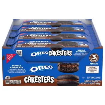 Oreo Chocolate Cakesters  8x3.03oz