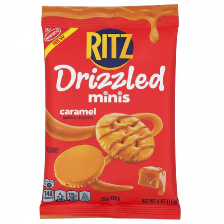 Ritz Big Bag Drizzled Mini Caramel 12x4oz