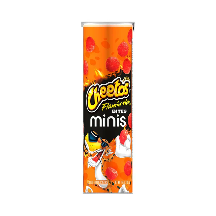 Cheetos Flamin Hot Minis Canister 12x3.62oz