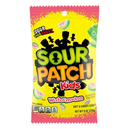 Sour Patch Watermelon Peg Bag 12x226g