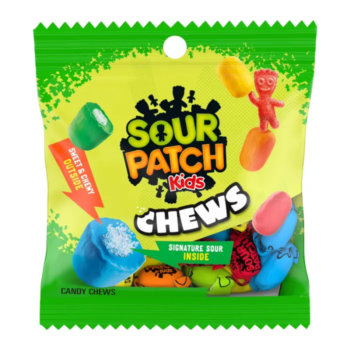 Sour Patch Chews Assorted Peg Bag 12x60g