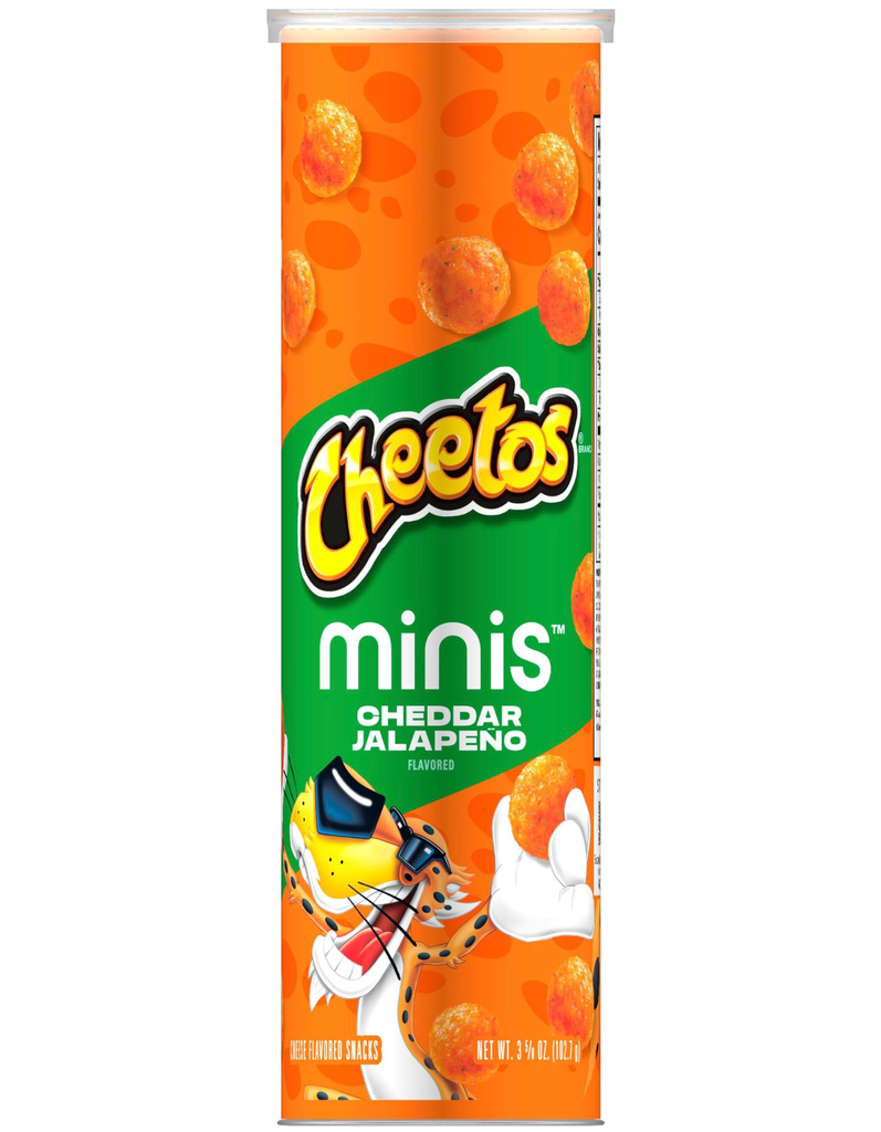 Cheetos Canister Minis Jalapeno 12x3.62oz