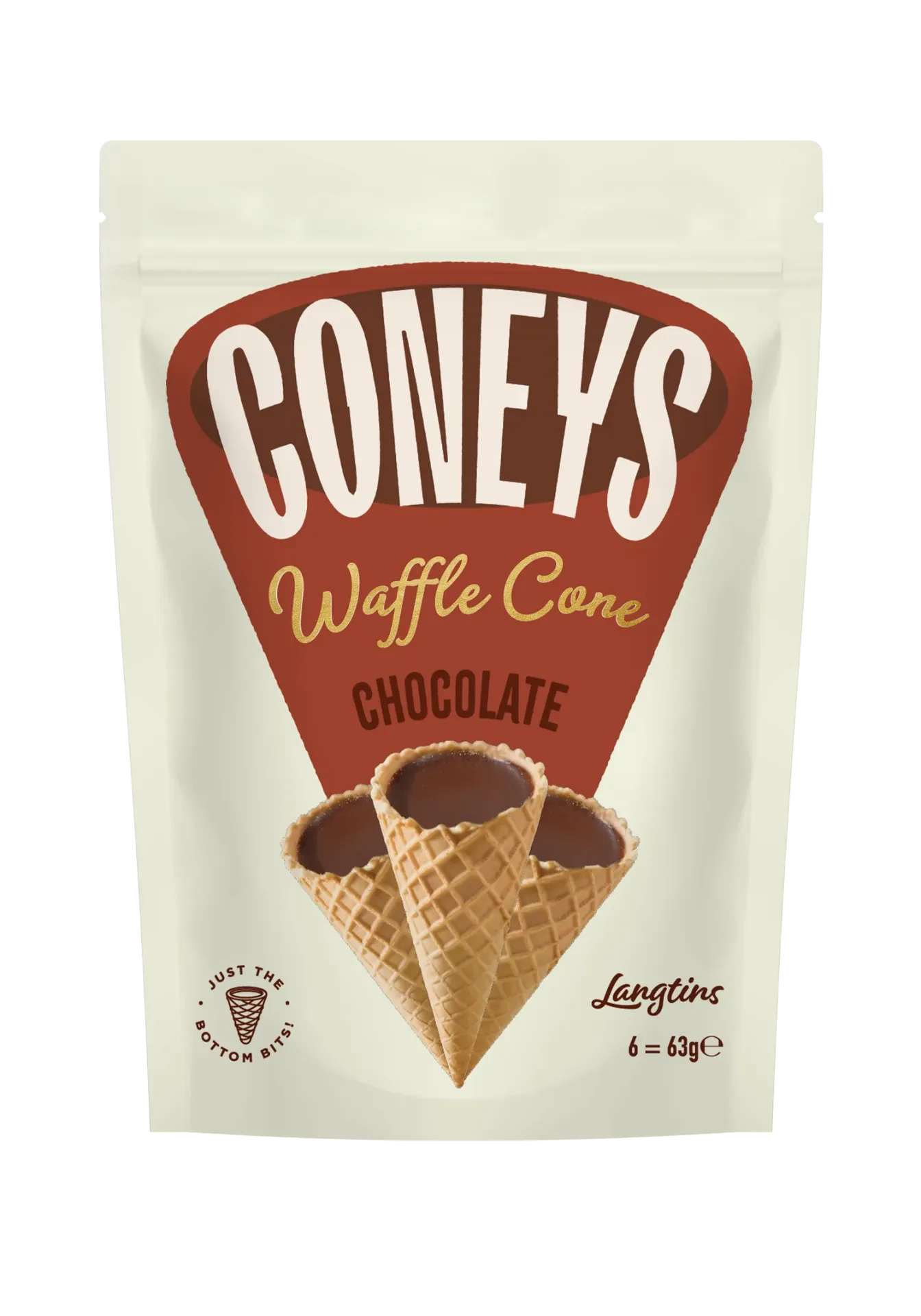Coneys Chocolate Waffle Cones 12x63g