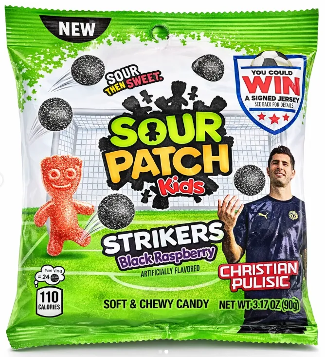Sour Patch Peg Bag Black Raspberry 12x90g