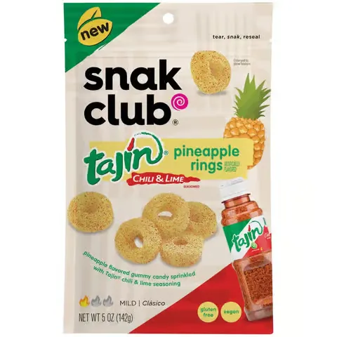 Snack Club Tajin Peach Rings 6x142g