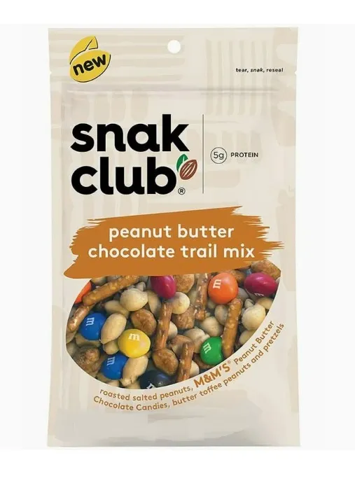 Snack Club Tajin Peanut Butter M&M Chocolate Trail Mix 12x64g