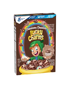 General Mills Lucky Charms Chocolatey Chocolate Cereal 10.6oz -12x300g