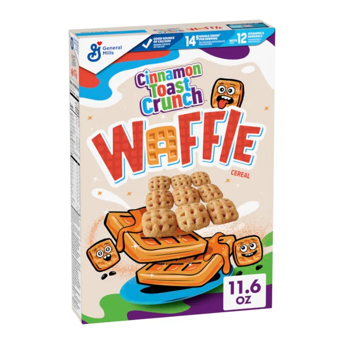 General Mills Cinnamon Toast Crunch Waffle Cereal Canadian 11.6oz -12x328g
