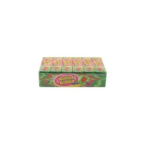 Hubba Bubba Strawberry Watermelon Gum  5 Pieces  18 CT