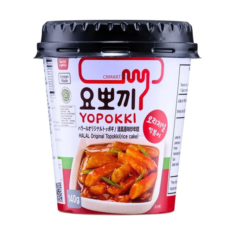 Yopokki Halal Original Topokki Cup 30x120g
