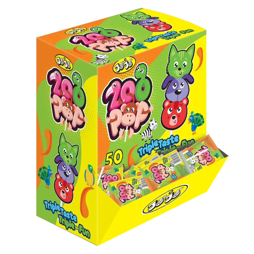 JoJo ZooPop Lollipop Dropbox 1x50pc