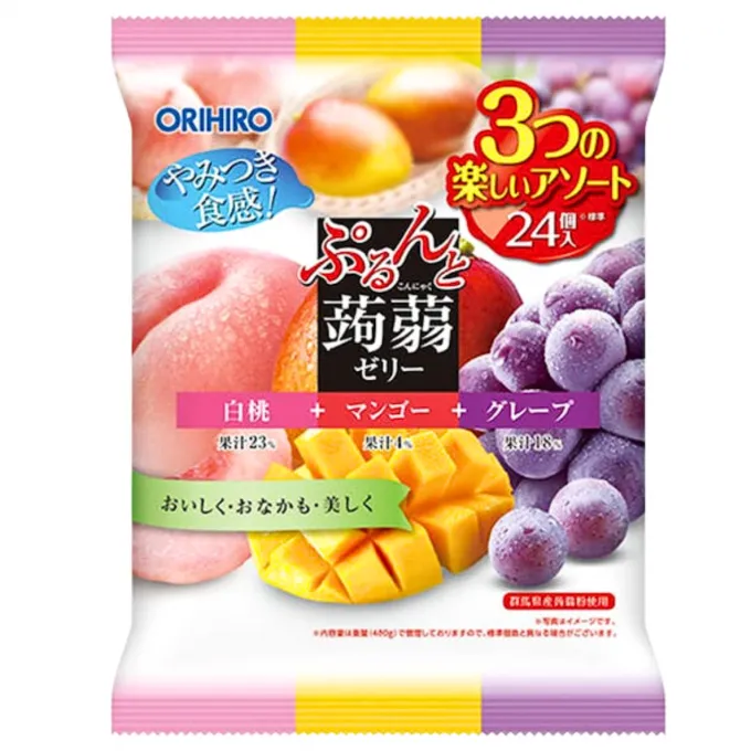 ORIHIRO Purun and Peach+Mango+Grape 12x480g