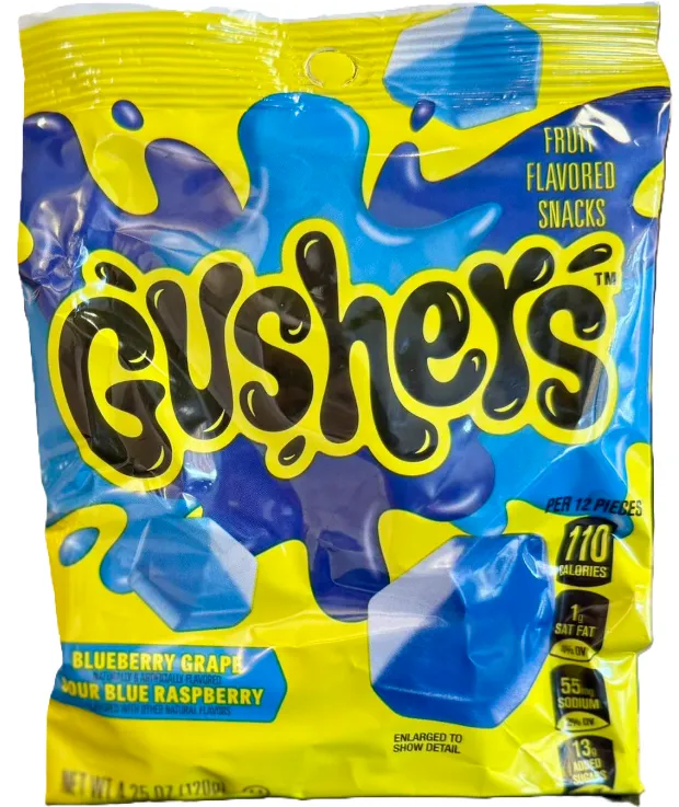 Gusher Flavour All Blue Peg Bag 8x4.25oz