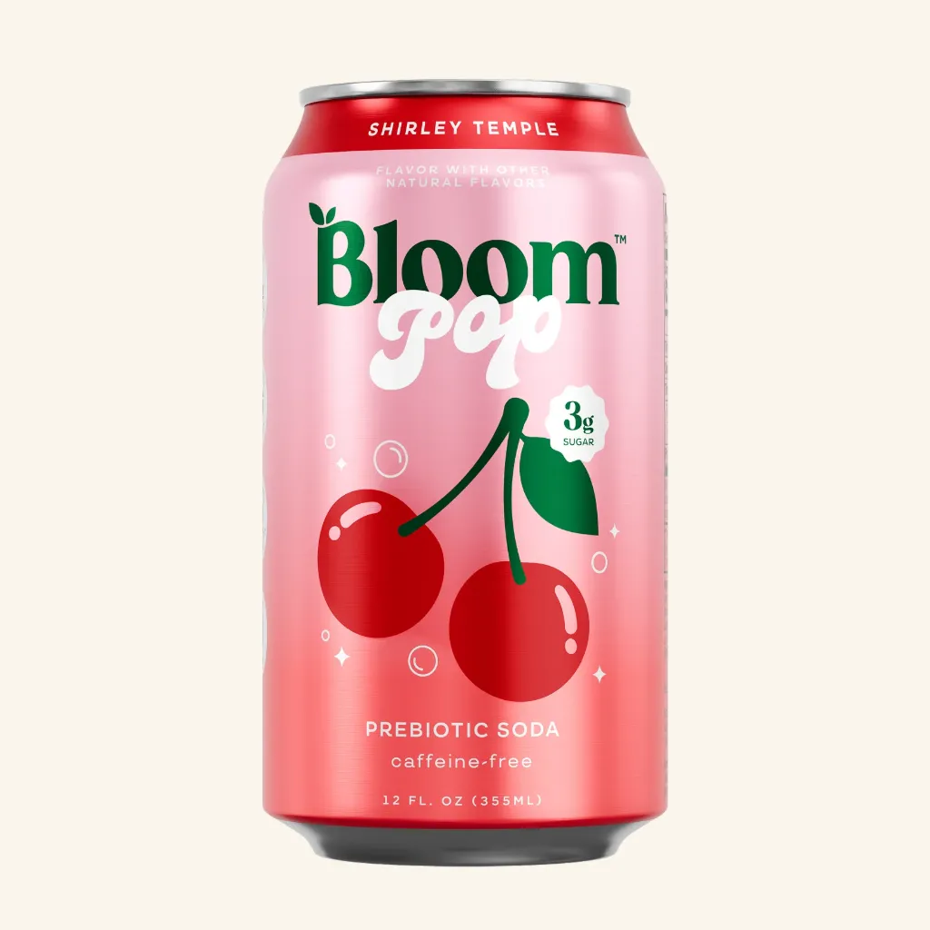 Bloom Pop Shirley Temple Pre Biotic Soda 12x12oz
