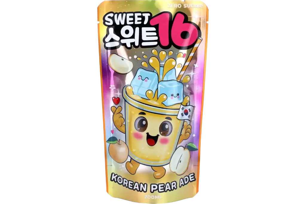 Sweet16 Korean Pear Ade Zero Sugar Pouch 10x200ml (KOREAN)