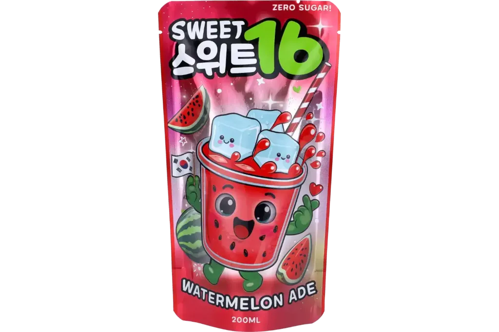 Sweet16 Watermelon Ade Zero Sugar Pouch 10x200ml (KOREAN)