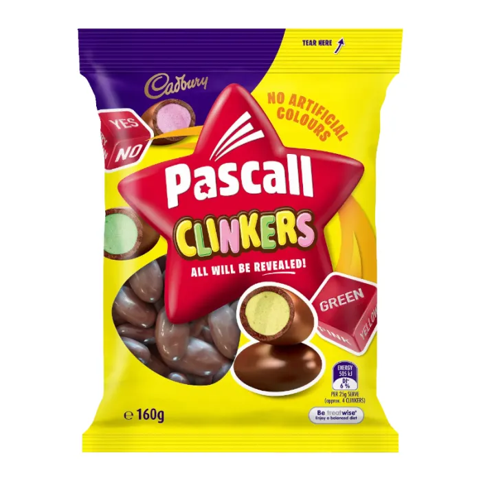 Cadbury Pascall Clinkers (Australian) 18x160g