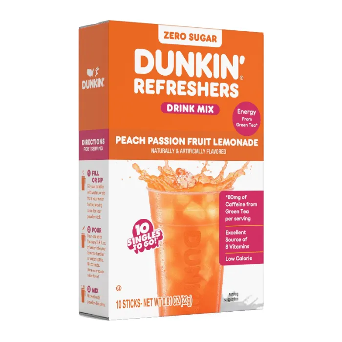 Dunkin Peach Passionfruit Lemonade STG 12x10ct
