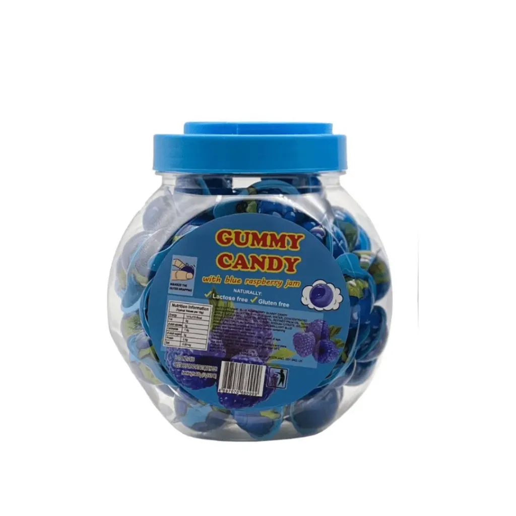 Gummy Candy Blue Raspberry 12x50pc Jar